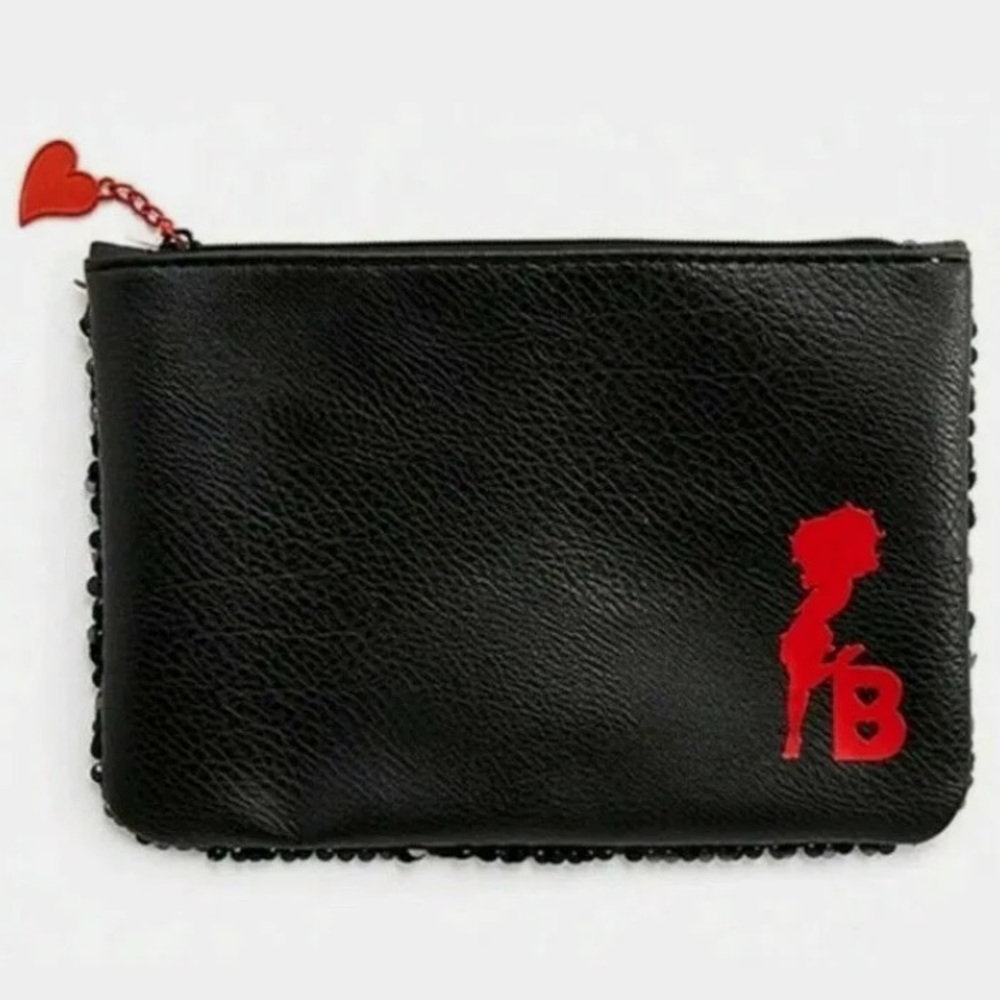 ✨ 5/$25 ✨ NWOT Betty Boop x Ipsy Sequined Makeup Bag